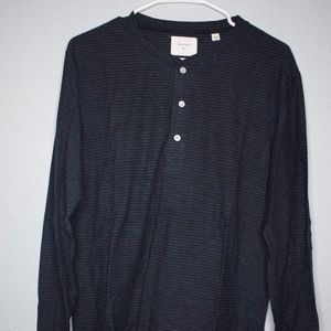 Billy Reid Henley Long Sleeve